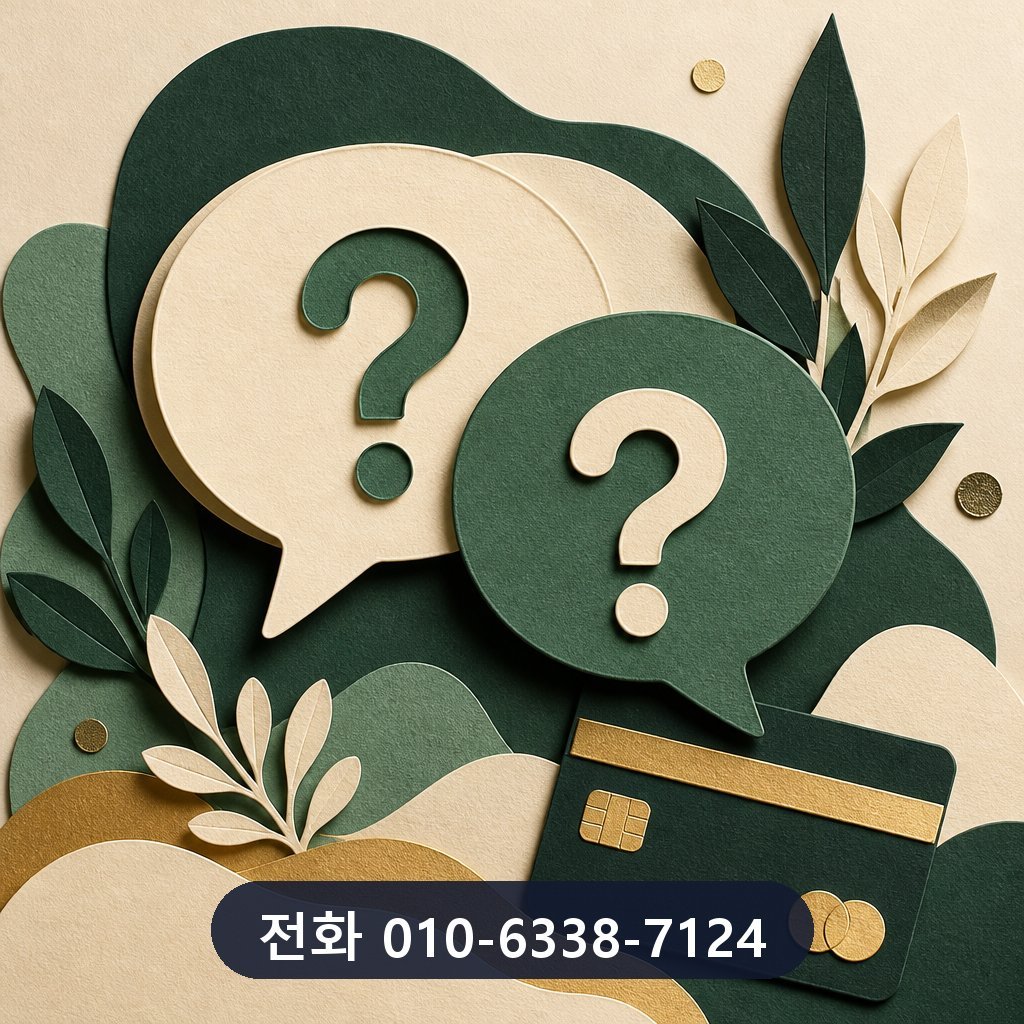 신용카드 한도 대출 자주 묻는 질문 이미지
